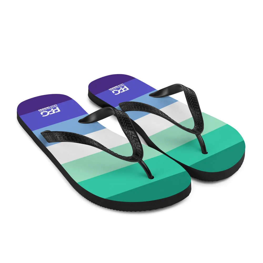Gay Men Flag Flip-Flops