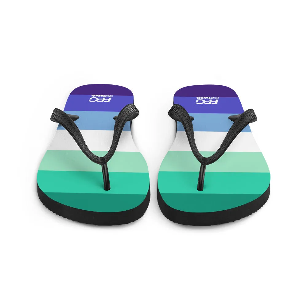 Gay Men Flag Flip-Flops