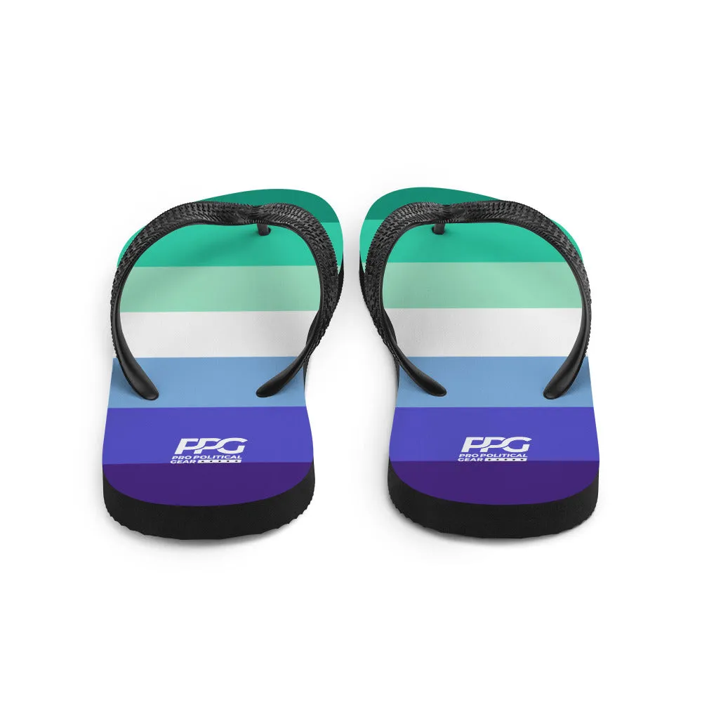 Gay Men Flag Flip-Flops