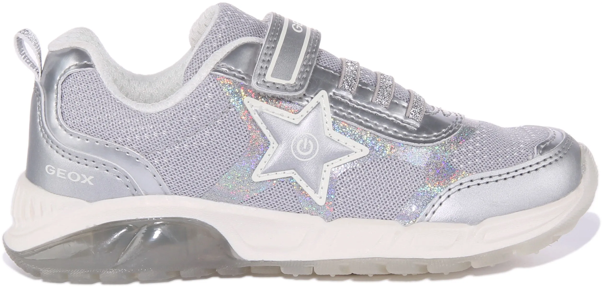 Geox J Spaziale In Silver For Kids