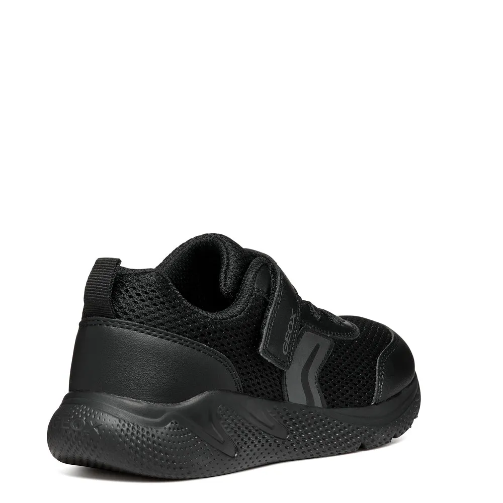 Geox J Sprintye B. A - MESH GEOBUCK - BLACK