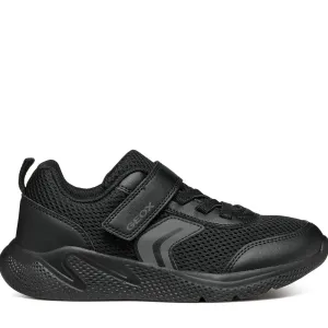 Geox J Sprintye B. A - MESH GEOBUCK - BLACK