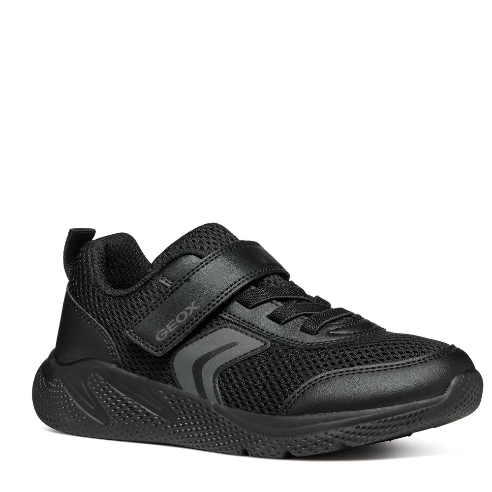 Geox J Sprintye B. A - MESH GEOBUCK - BLACK
