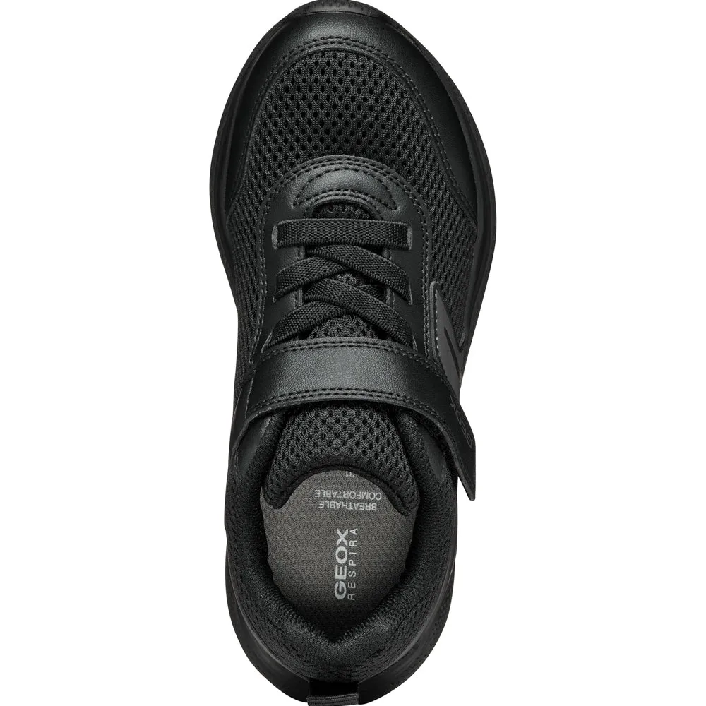 Geox J Sprintye B. A - MESH GEOBUCK - BLACK