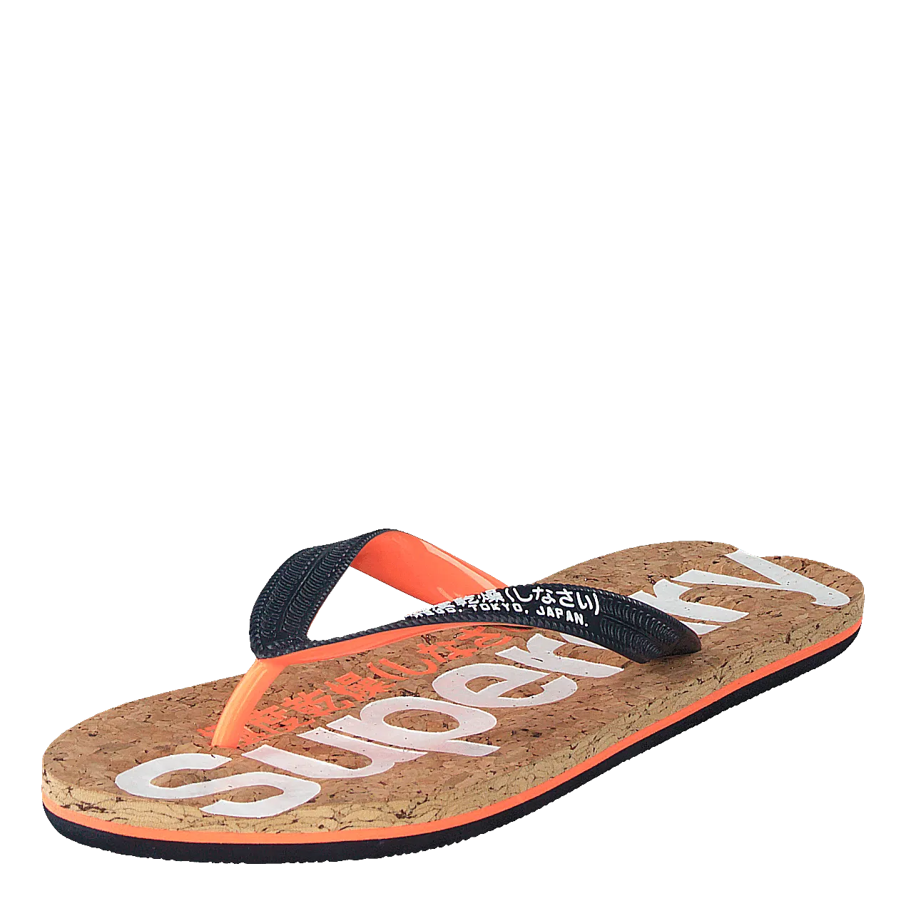 Glitter Cork Flip Flop Dk Navy/optic White