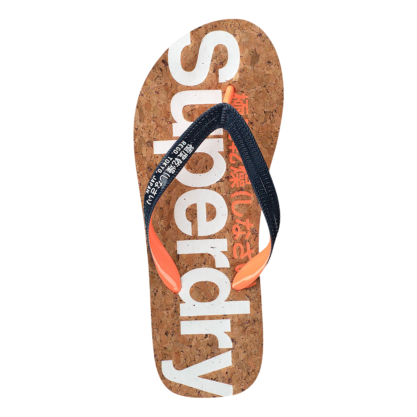Glitter Cork Flip Flop Dk Navy/optic White