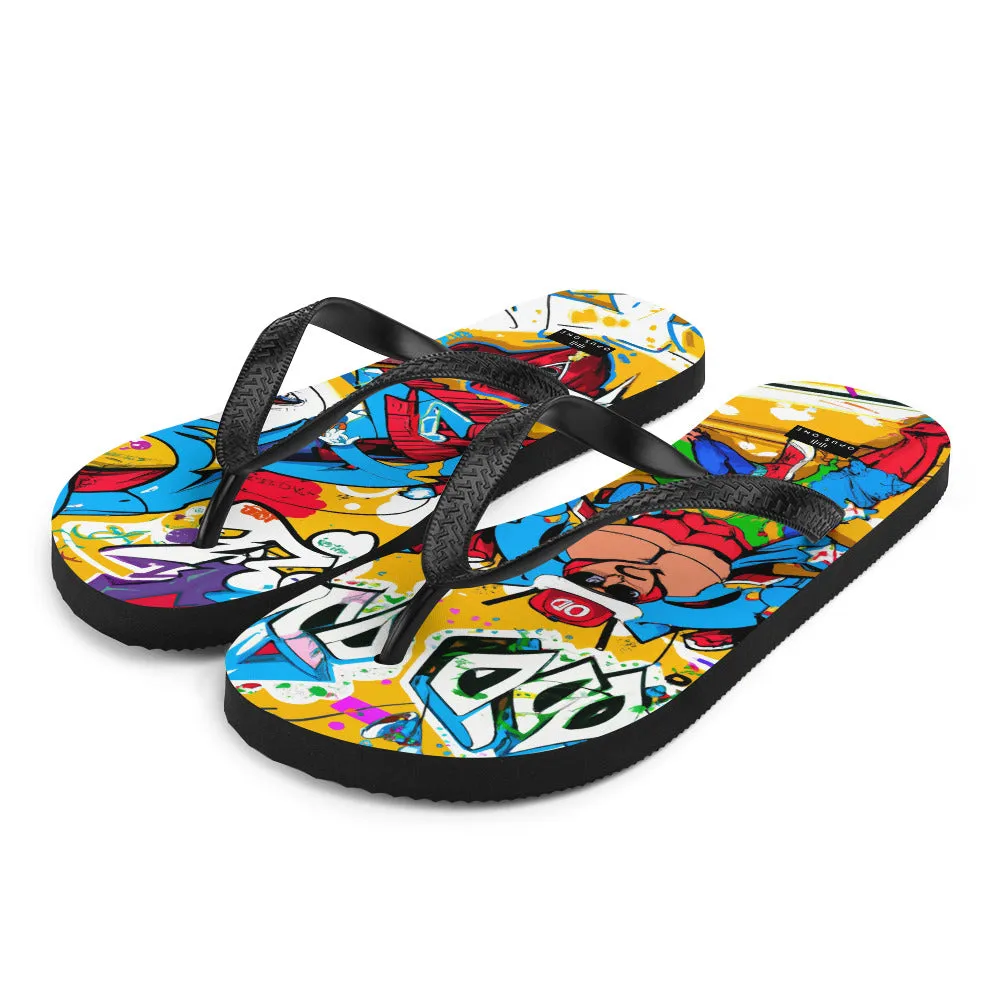 Graffiti on Acid (v1) Flip-Flops
