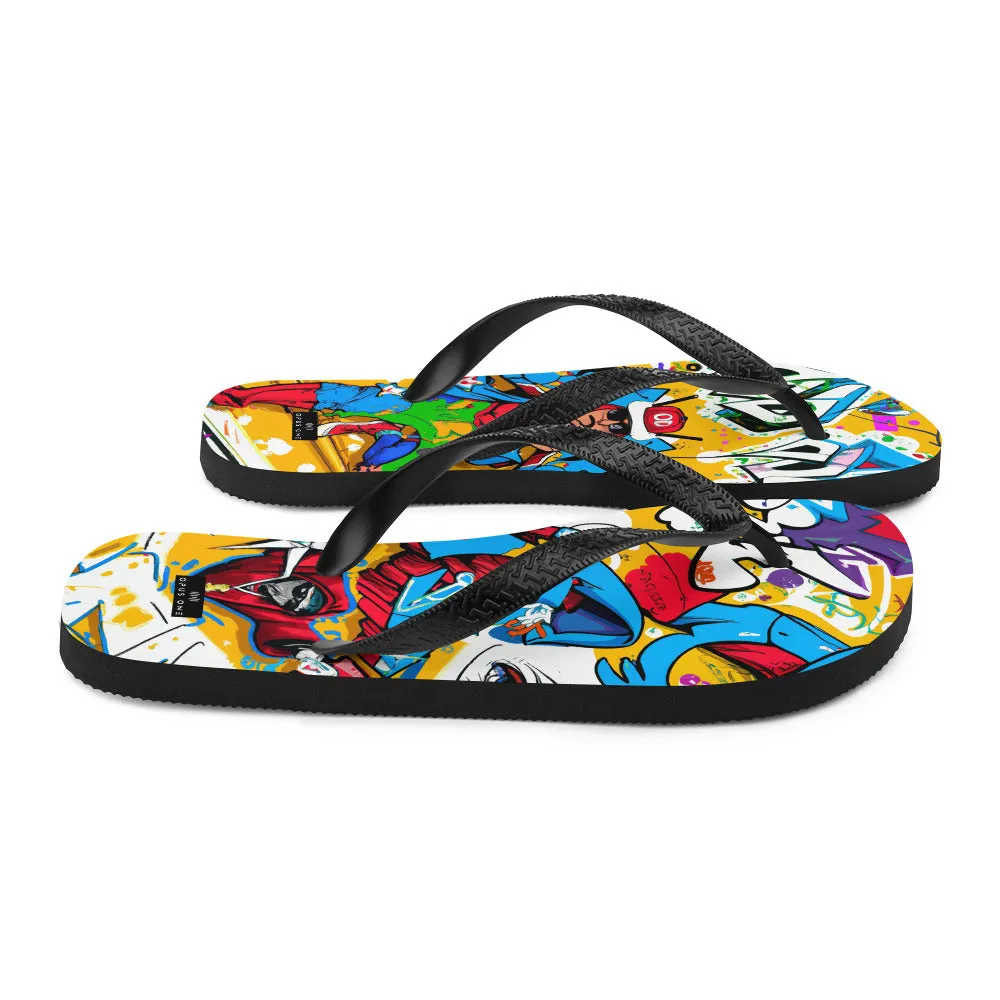 Graffiti on Acid (v1) Flip-Flops