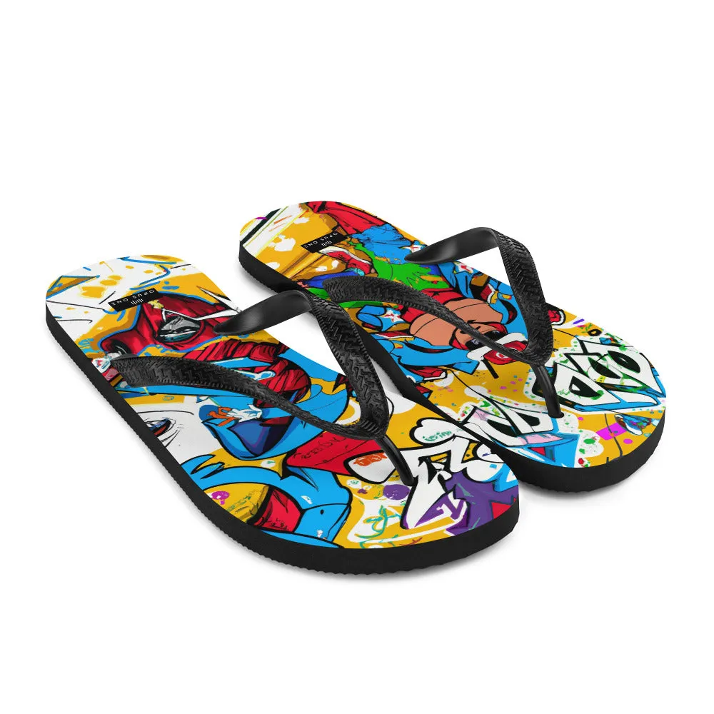 Graffiti on Acid (v1) Flip-Flops