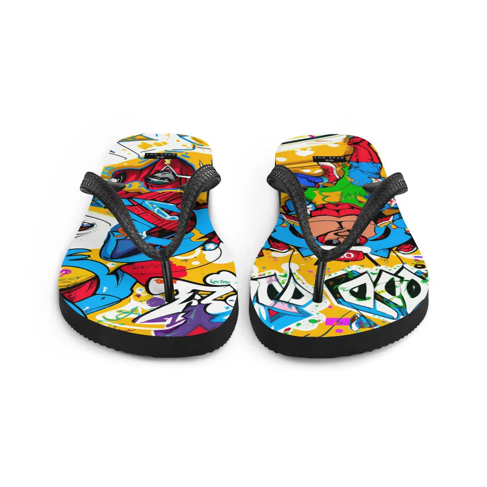 Graffiti on Acid (v1) Flip-Flops