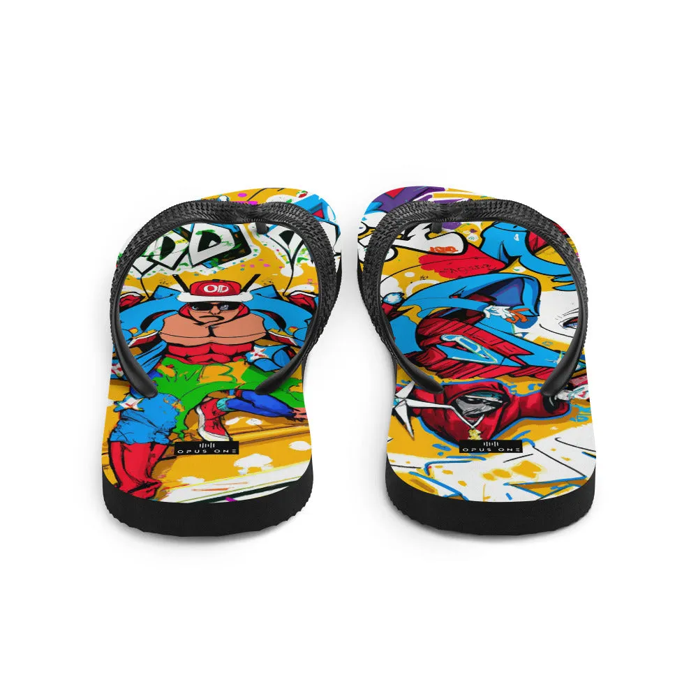 Graffiti on Acid (v1) Flip-Flops