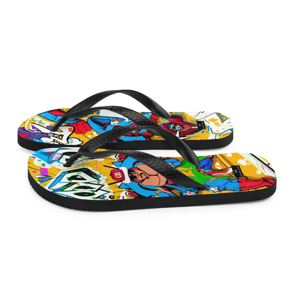 Graffiti on Acid (v1) Flip-Flops