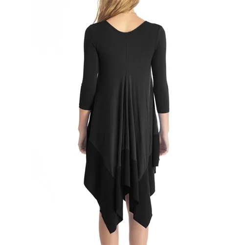 Handkerchief Long Sleeve Dress