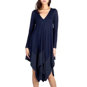 Handkerchief Long Sleeve Dress