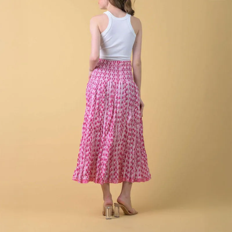 HANDPRINT DREAM APPAREL Arista Skirt in Maxton Pink