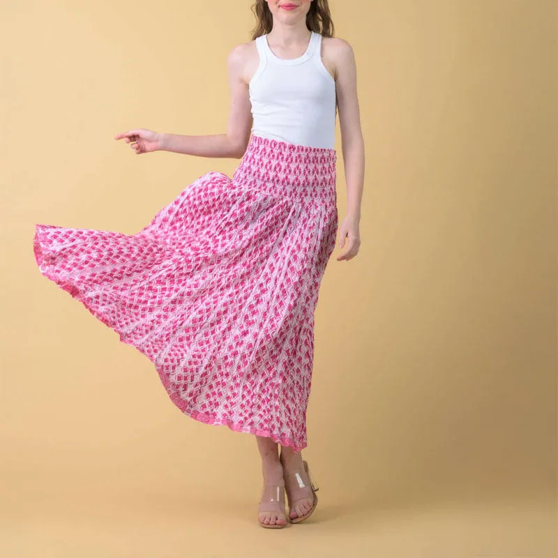 HANDPRINT DREAM APPAREL Arista Skirt in Maxton Pink