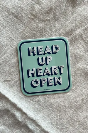 Head Up Heart Open Sticker