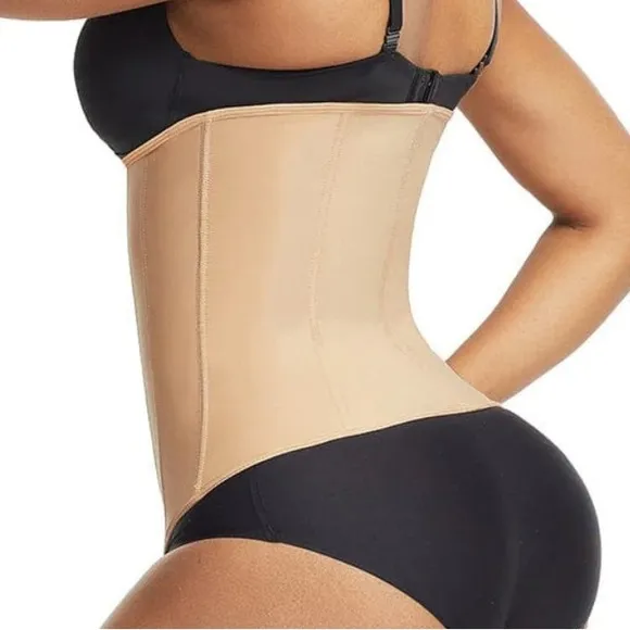 High Compression Zipper Waistband 9 Rods for Women's Body Shaping