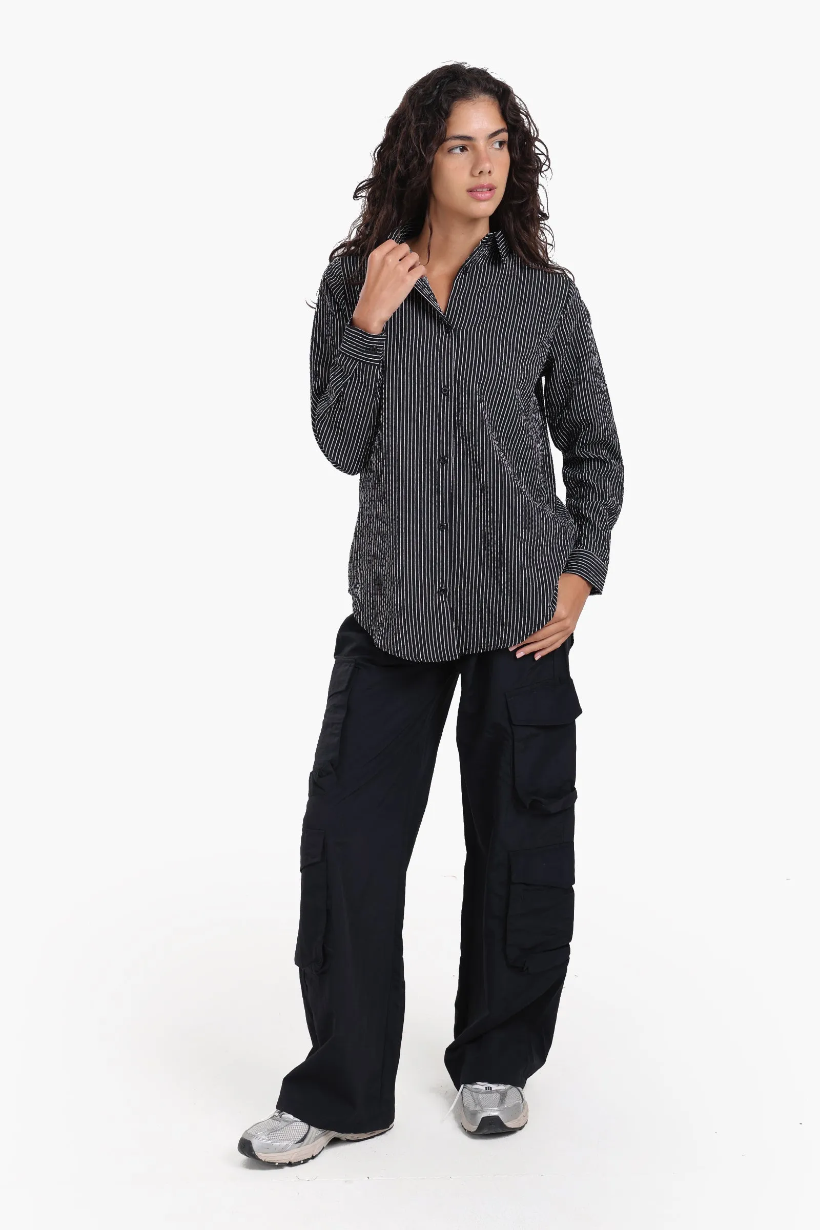 High-Waisted Cargo Pants