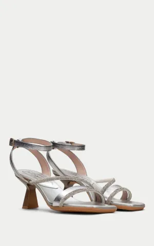Hispanitas- Menorca Heeled Sandal in Silver
