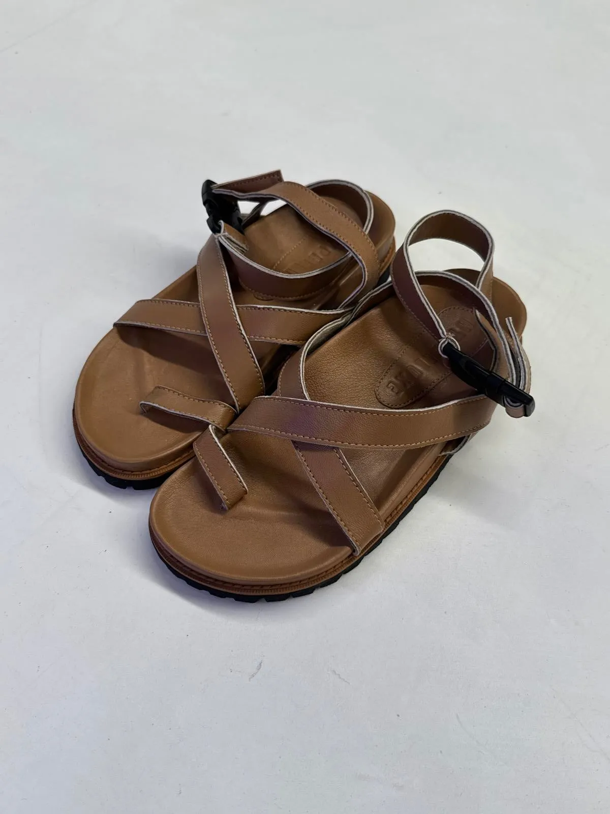 HYPERLUXE Strap Sandal - Tan