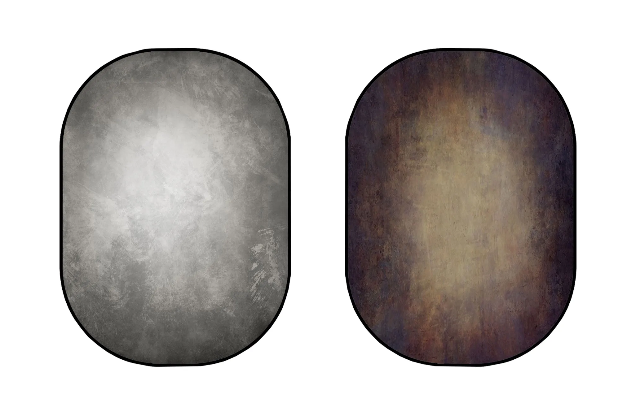 Kate Dark Brown Abstract Texture/Silver Grey Texture Collapsible Backdrop Photography 5X6.5ft(1.5x2m)