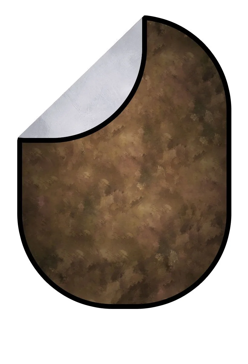 Kate Gray Abstract Texture / Brown Oil Painting Abstract texture Collapsible Backdrop Photography 5X6.5ft(1.5x2m)
