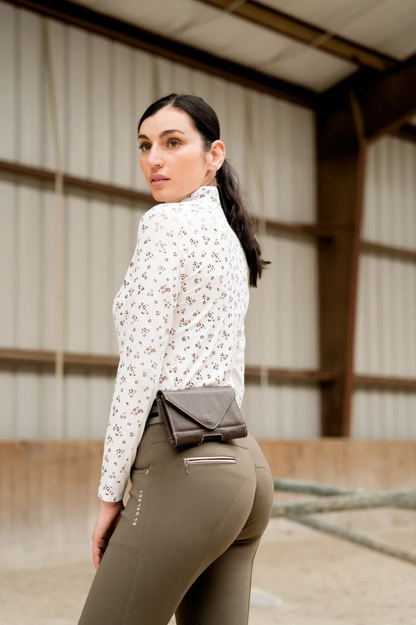 KL Select Gabrielle Knee Patch Breech - Truffle/Copper