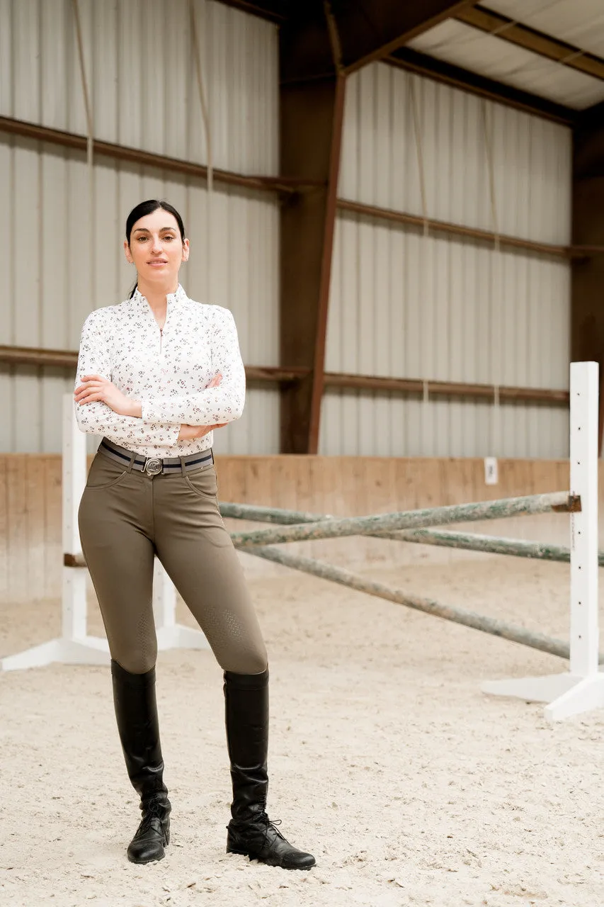 KL Select Gabrielle Knee Patch Breech - Truffle/Copper