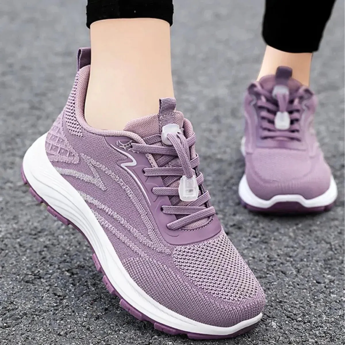 Ladies Lightweight Walking Trainers with Rocker Sole – Easy Walk Pro Design for All-Day Comfort & Pain Relief