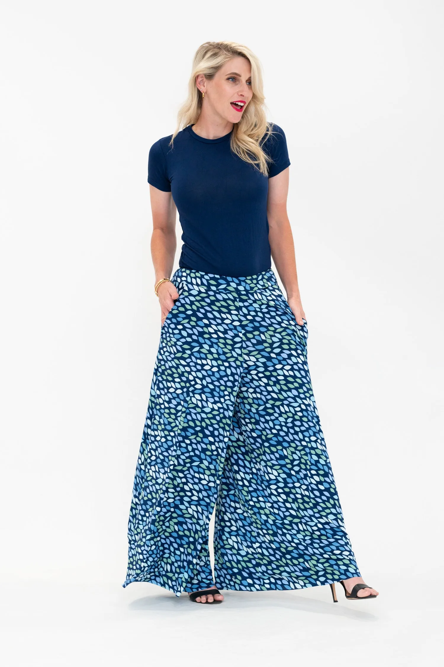 Lara in Blue - Palazzo Pants
