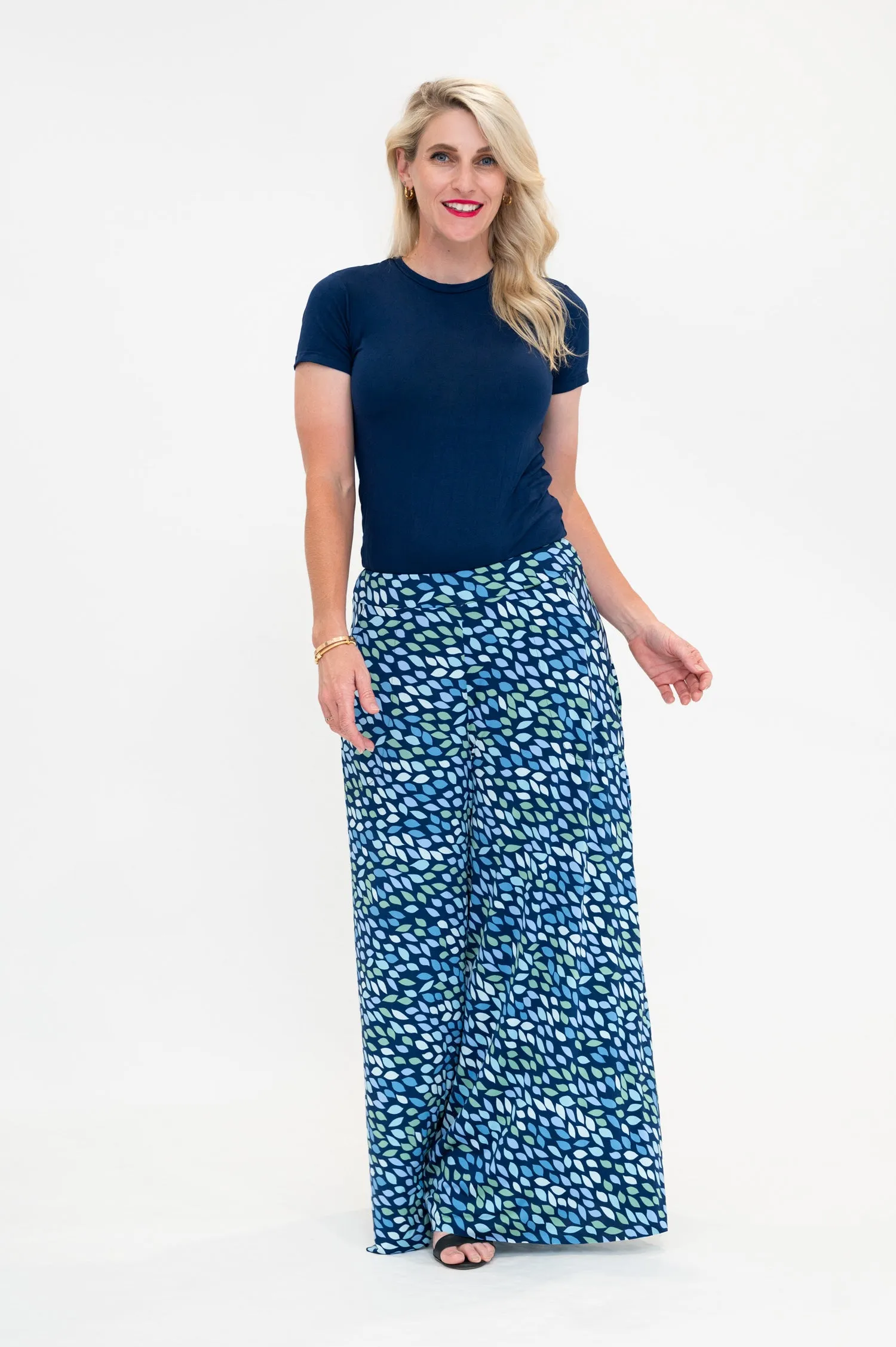 Lara in Blue - Palazzo Pants