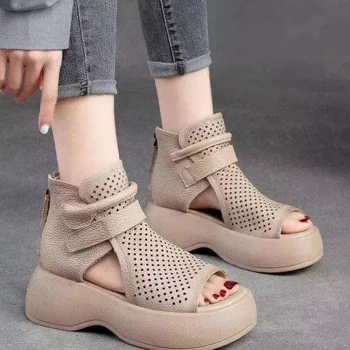 Latest women's soft faux leather sandals