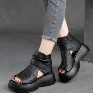 Latest women's soft faux leather sandals