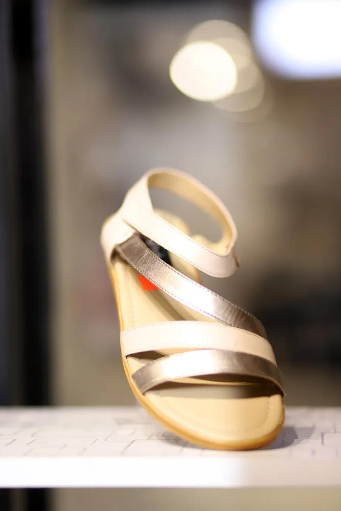 Leather Flat Sandal Design ZA008