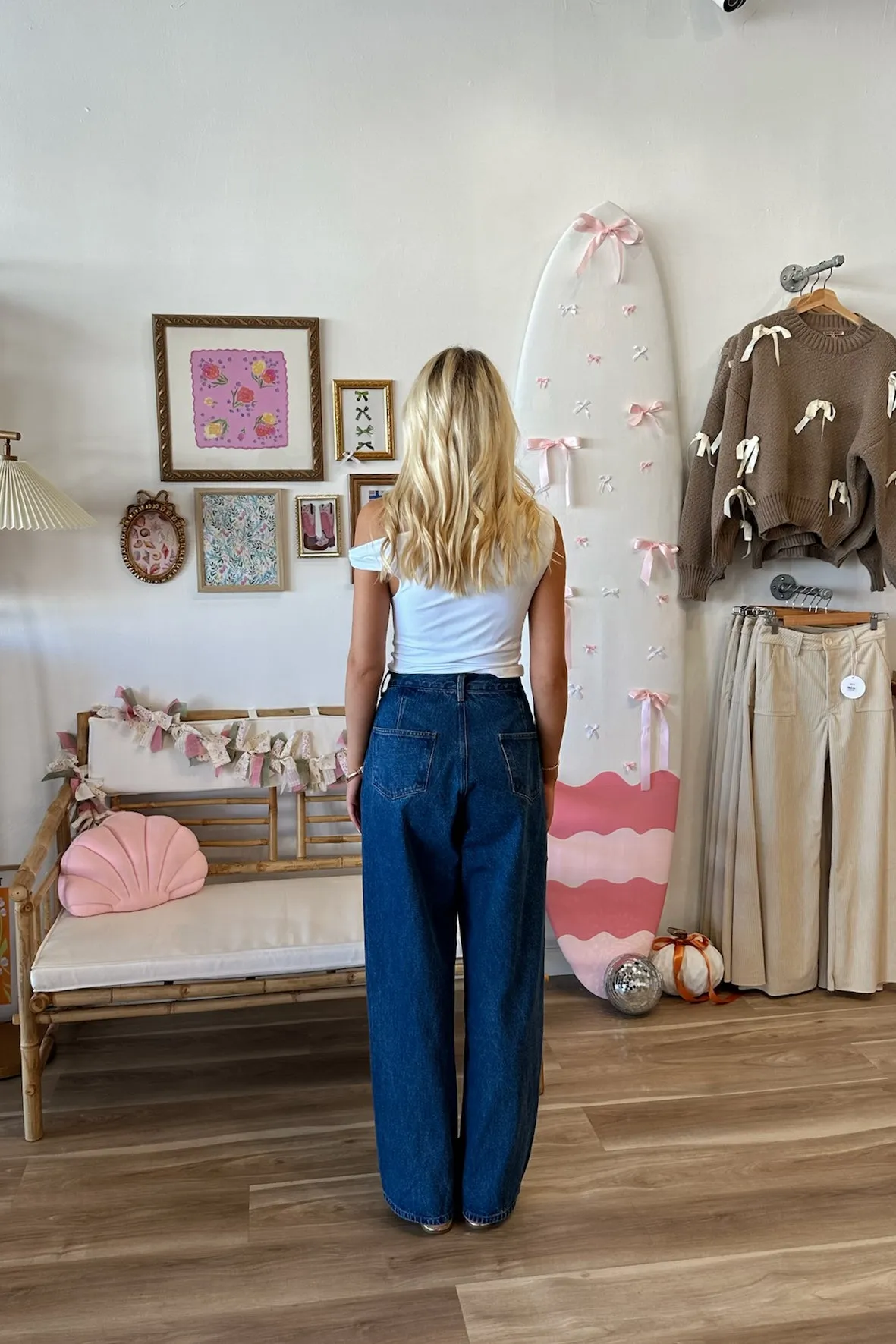 Lena Button Waist Jeans