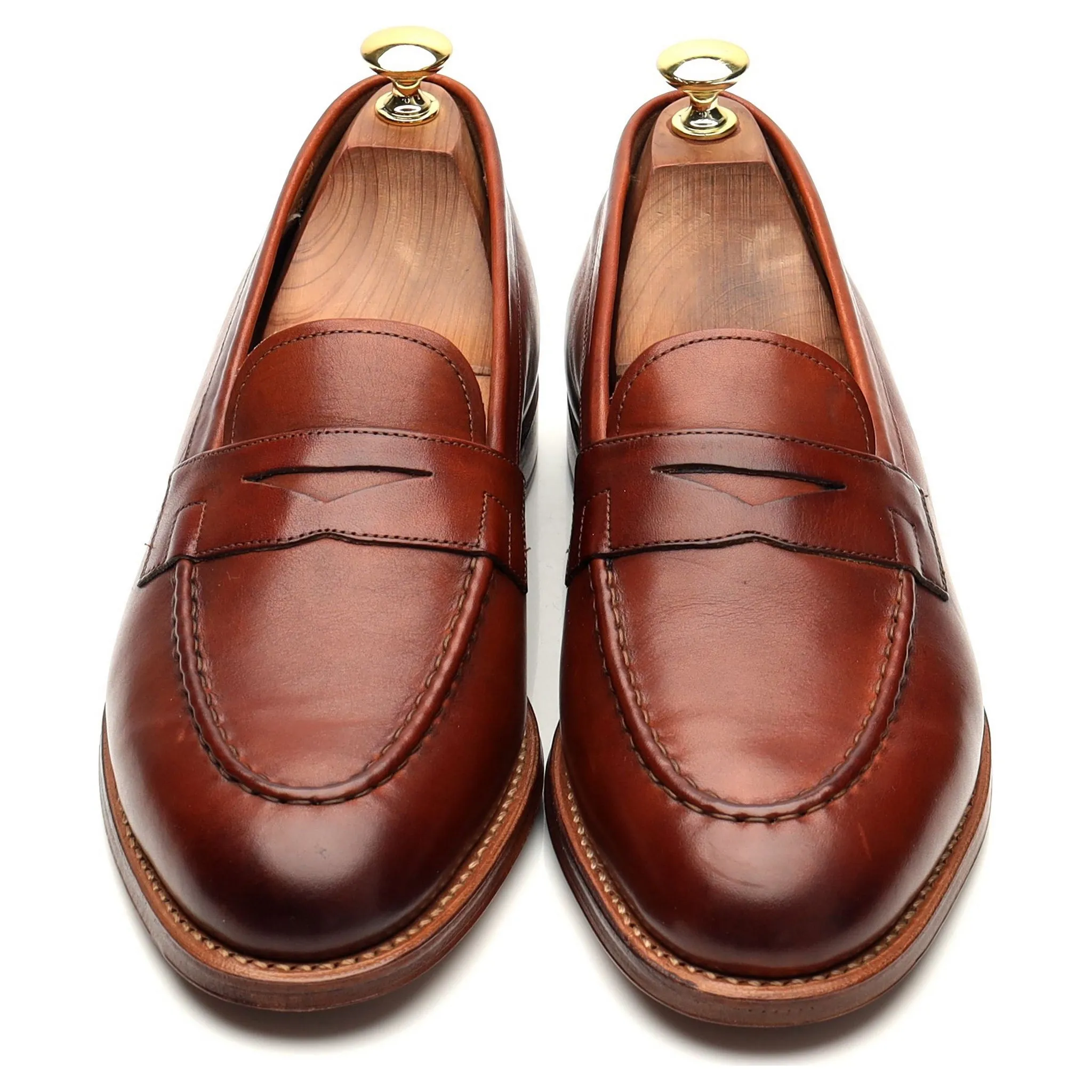 'Lloyd' Tan Brown Leather Loafer UK 8 E