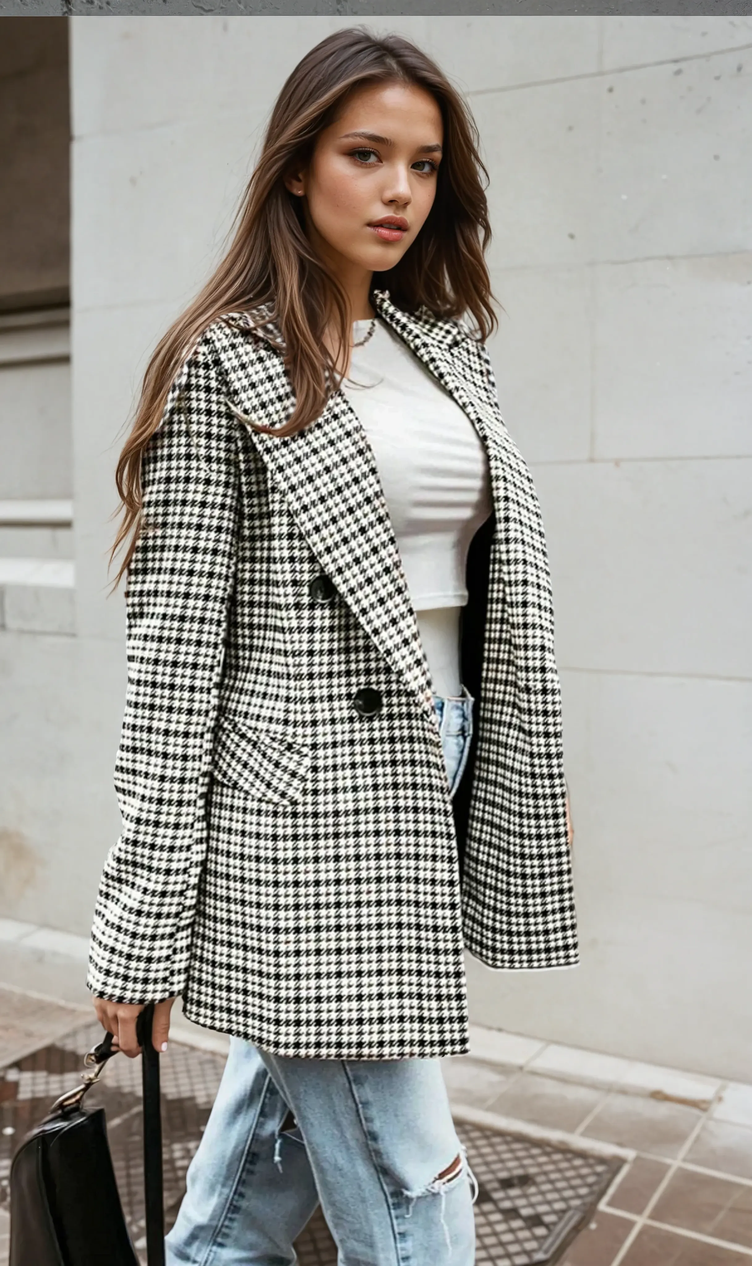 London Plaid Coat