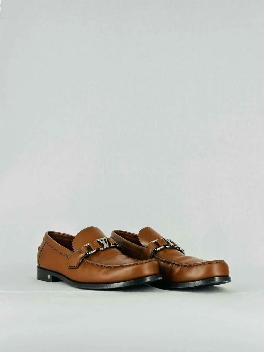 LOUIS VUITTON Brown Loafers 42