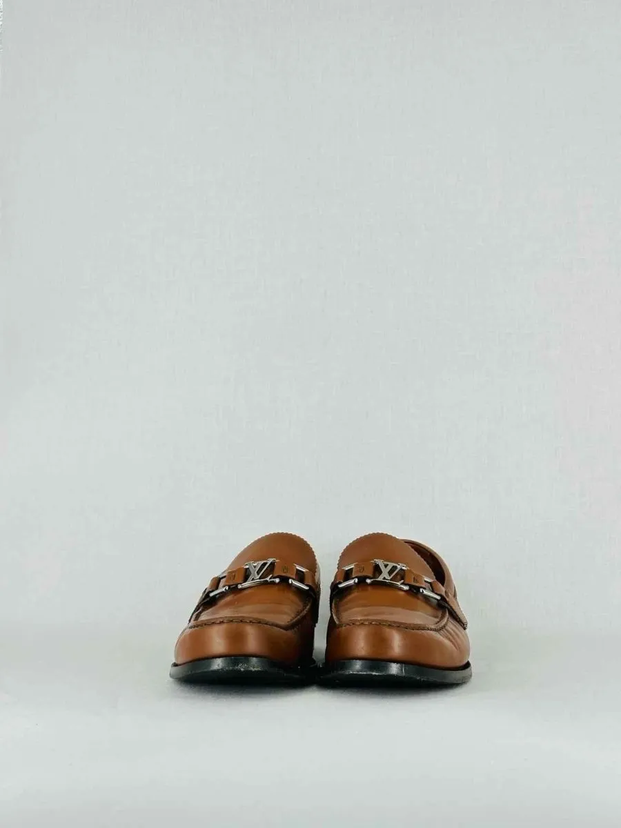 LOUIS VUITTON Brown Loafers 42