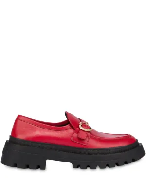 Love Moschino calfskin loafers