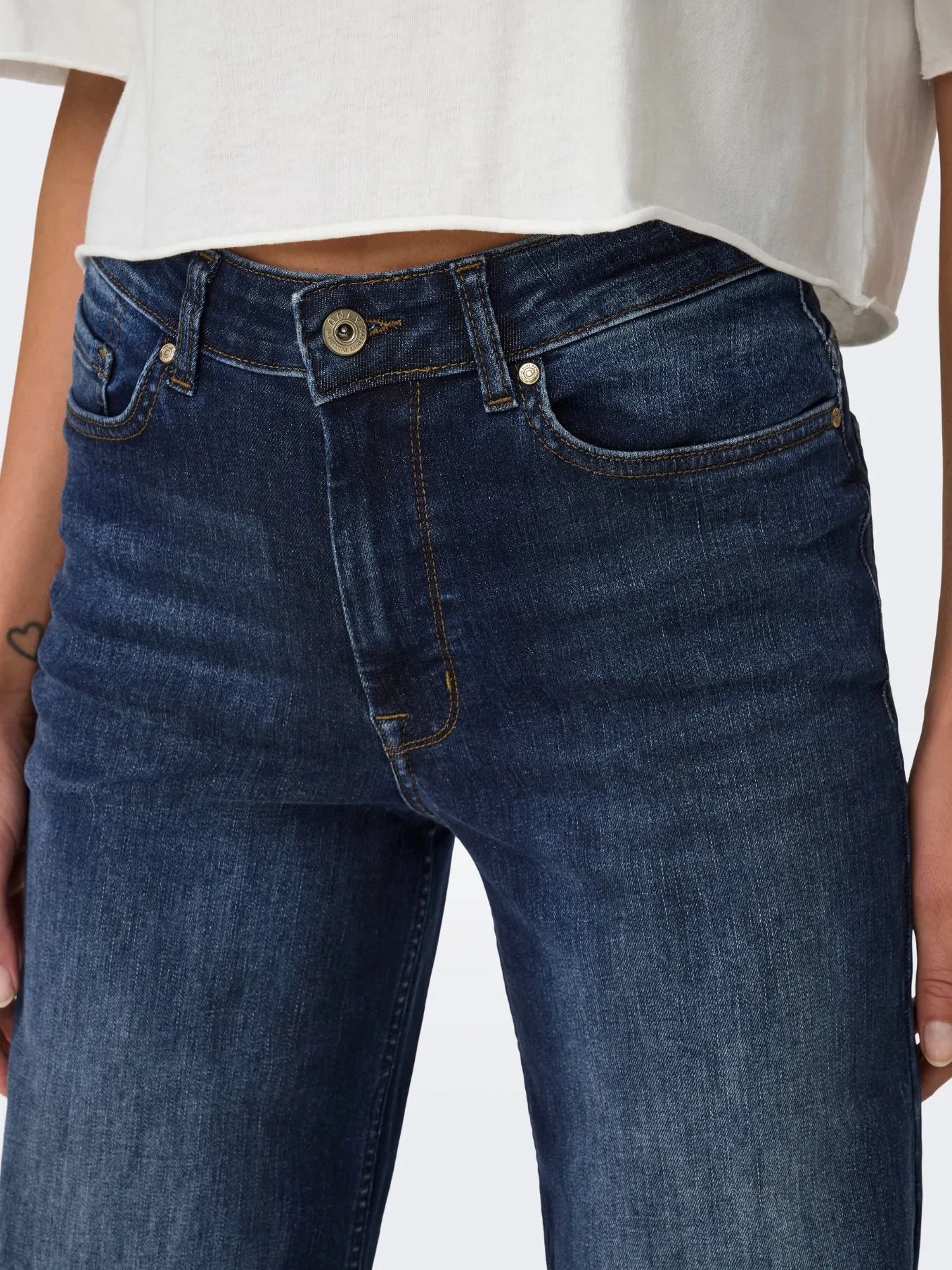 Madison Black Denim High Waist Wide Leg Jeans