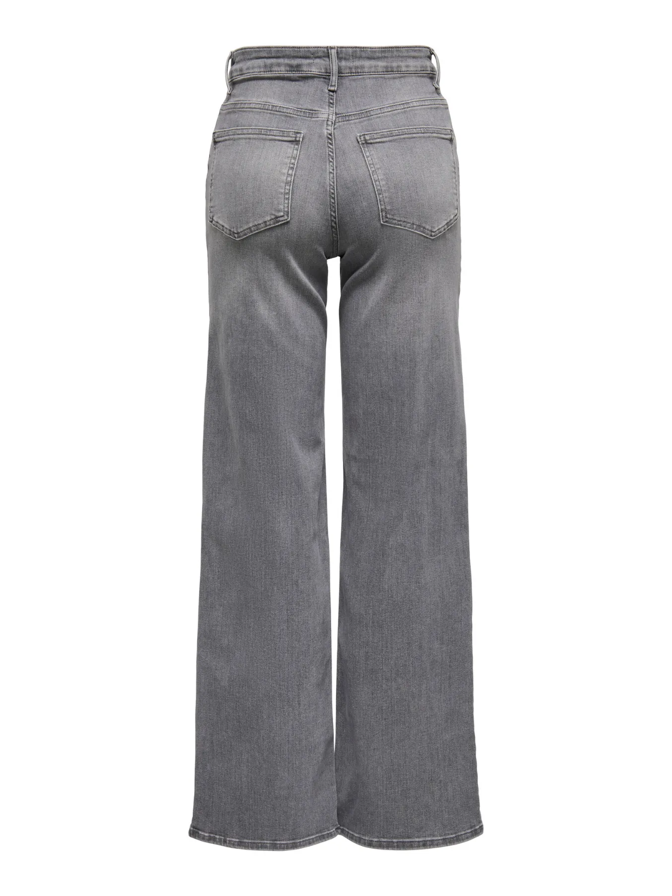 Madison Light Grey High Waist Wide Leg Jeans