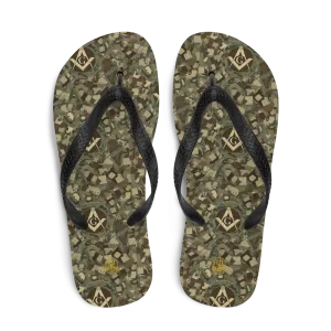 Masonic Camo Flip-Flops