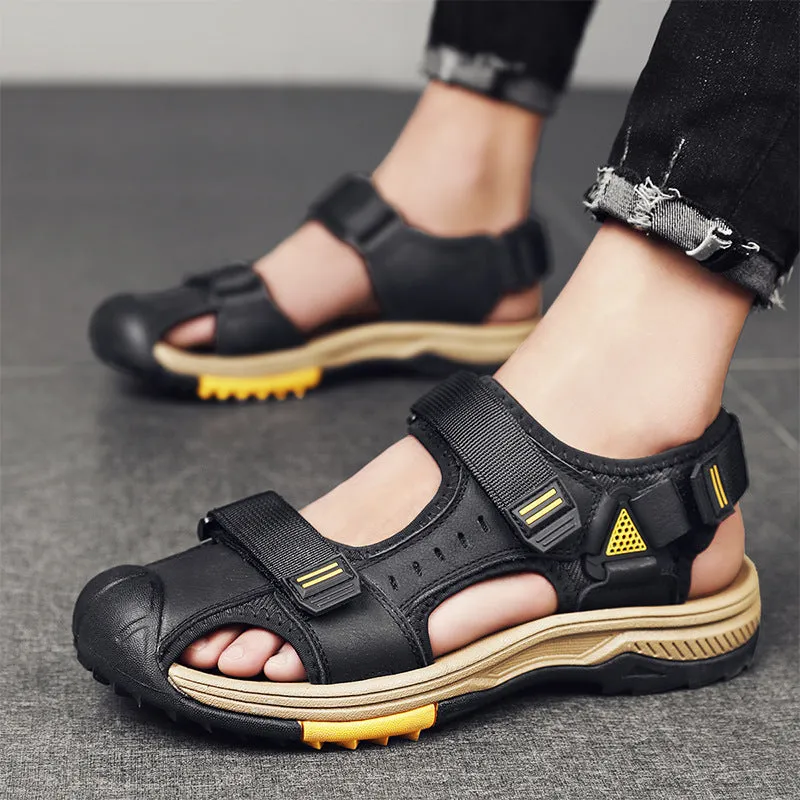 Men's Leather Casual Sandals Outdoor