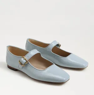 Michaela Mary Jane Flats in Cape Blue