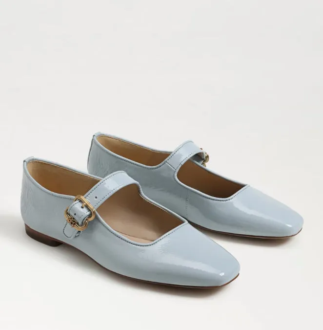 Michaela Mary Jane Flats in Cape Blue