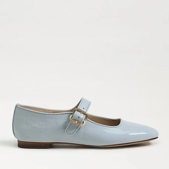 Michaela Mary Jane Flats in Cape Blue