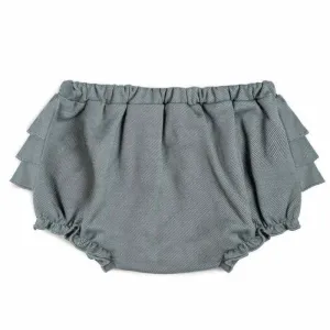 Milkbarn Ruffle Bloomer - Denim (medium weight)