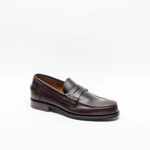 Mocassino penny Cheaney Joseph & Sons Dover EF in pelle bordeaux (Brown pull up)